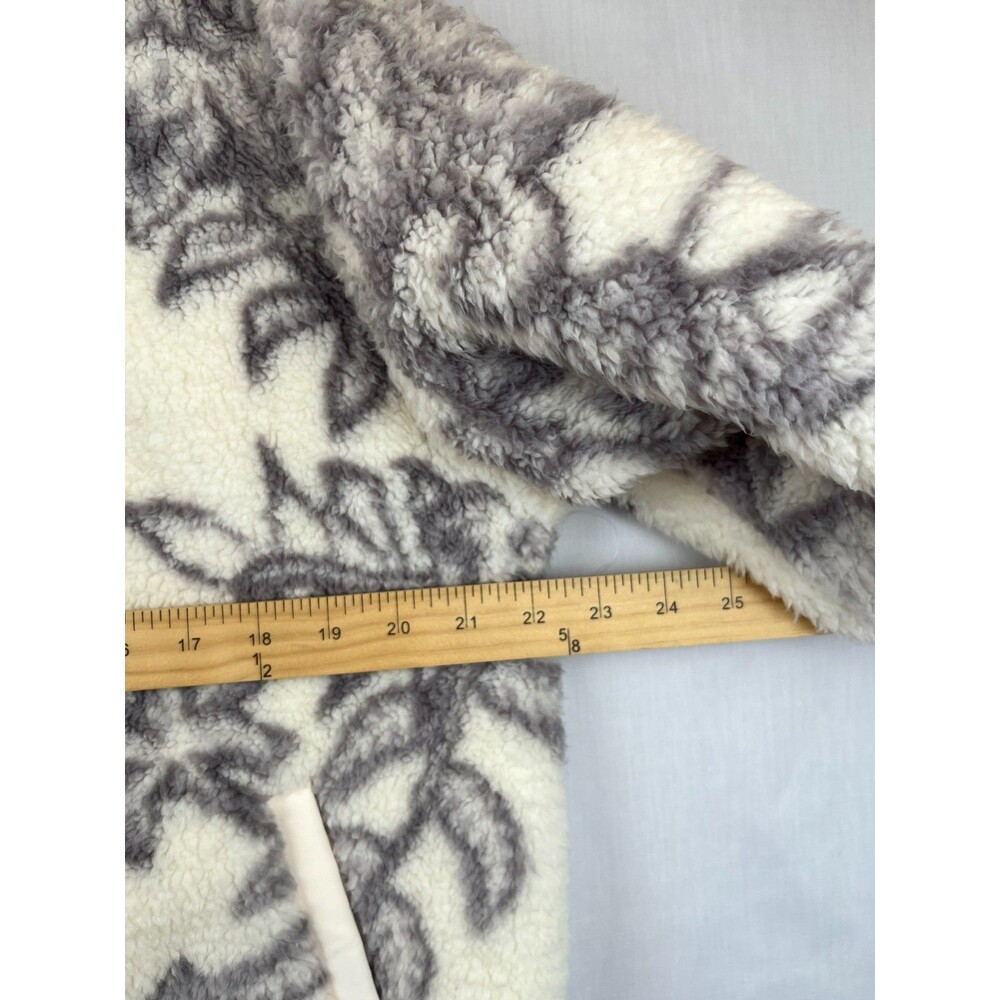 Spyder Women's Ivory Floral Sherpa Fleece Full Zip Jacket Size Medium NWT - Picture 5 of 14